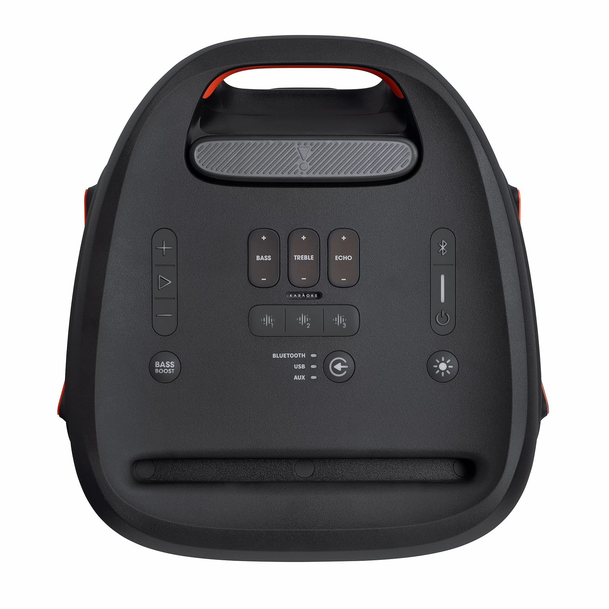 JBL PartyBox 310MC, Speaker Portatile per Feste, con Effetti di Luci, Microfono Cablato JBL, Design IPX4 Resistente agli Schizzi, 18 Ore di Riproduzione, Nero