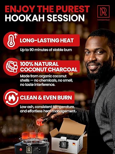 Miniatura 2 de Cachimba carbón de carbón de coco – Paquete XL 84 unidades y 2.6 lbs (2.6 libras) – Calidad premium 0.984 in (1x1x1 in) – 100% carbón de coco
