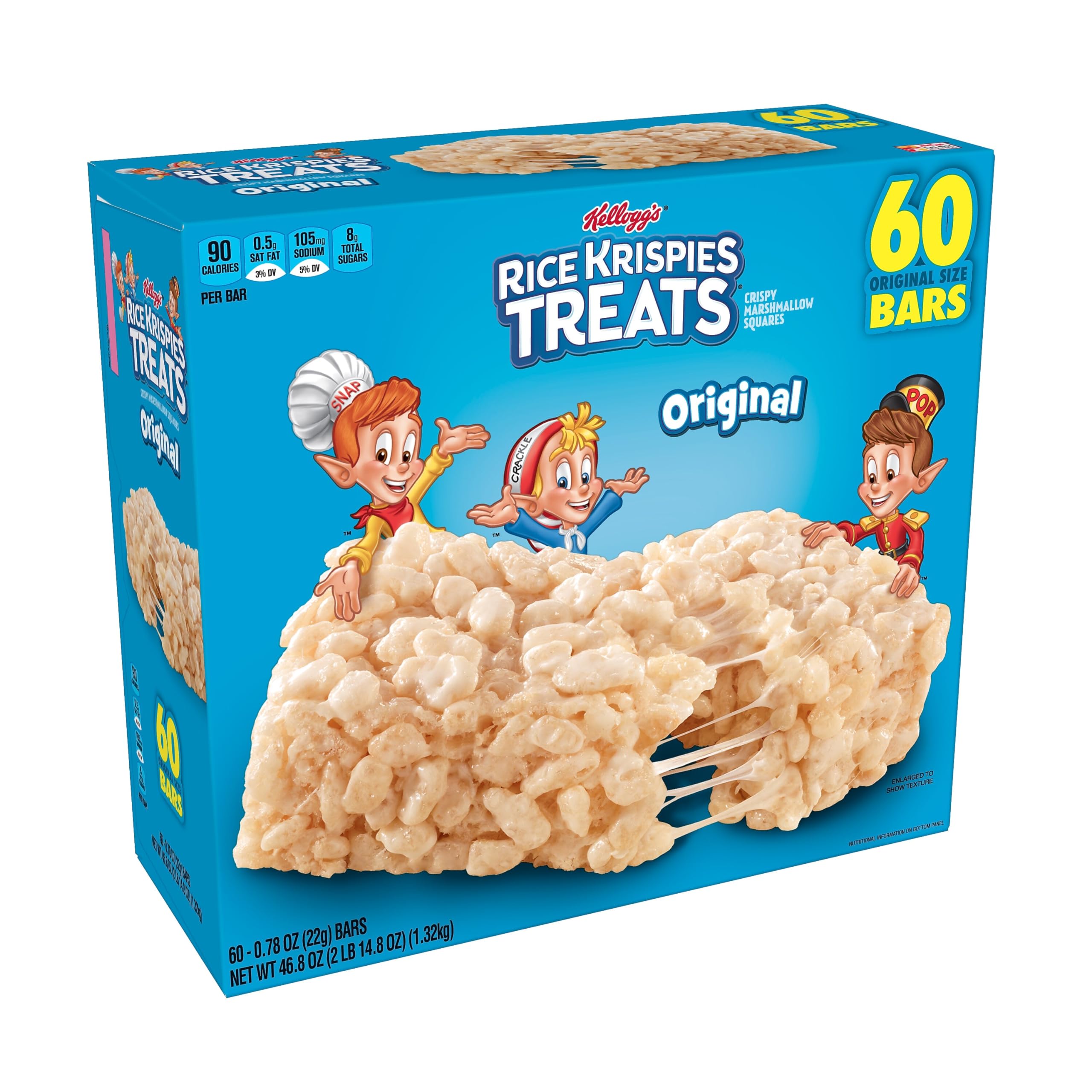 (BBD: 02/ febrero 2024 incomplete)Kellogg's Original Rice Krispies Treats