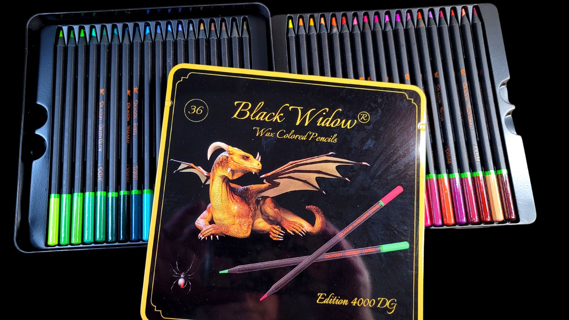 Black Widow Dragon Pencil Set And Exclusive Interview