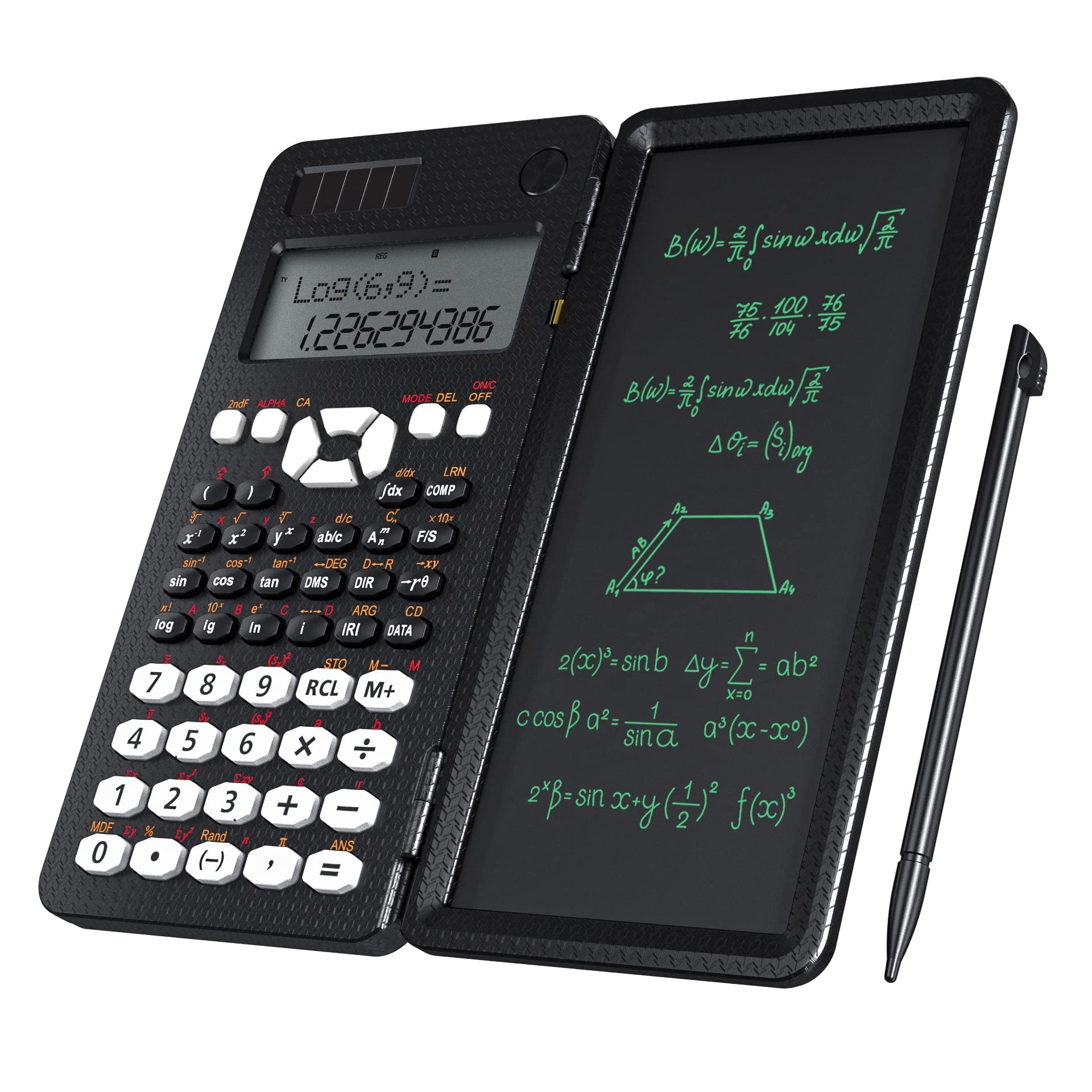 MAKINGTEC Engineering Scientific Calculator with Writing Tablet, Upgraded 991MS, with Solar Battery, 349 Functions, Professional Portable Foldable Calculator Notepad for Students, Teacher, Engineer
