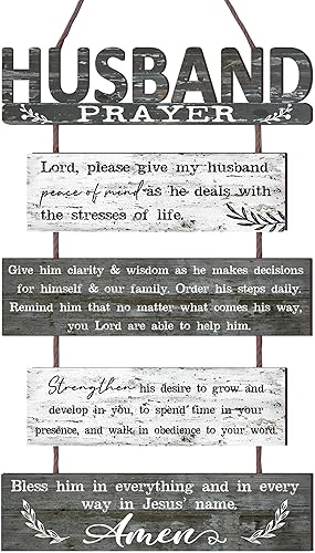 Prayer Rustic Wall Sign Panels - Painting Gifts For Husband
