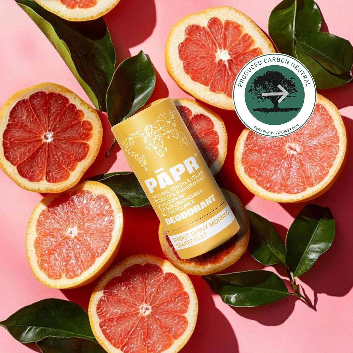 PAPR - Nature Powered, Clinically Proven, All Natural Deodorant in Zero Waste Paper Packaging (Bright Shiny Morning) - Image 2