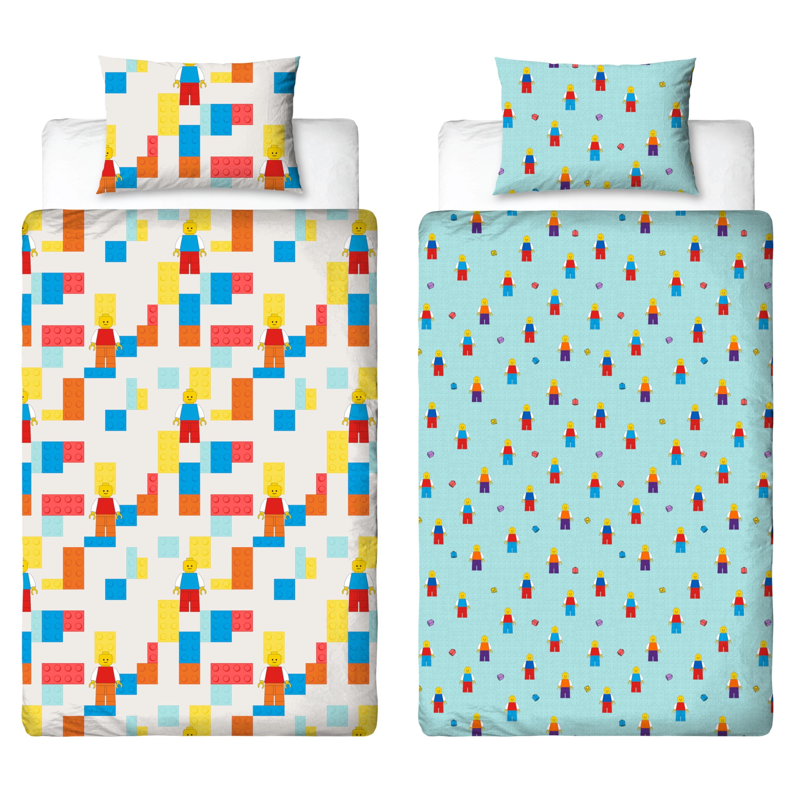Lego Colourblock Rotary Duvet- Single