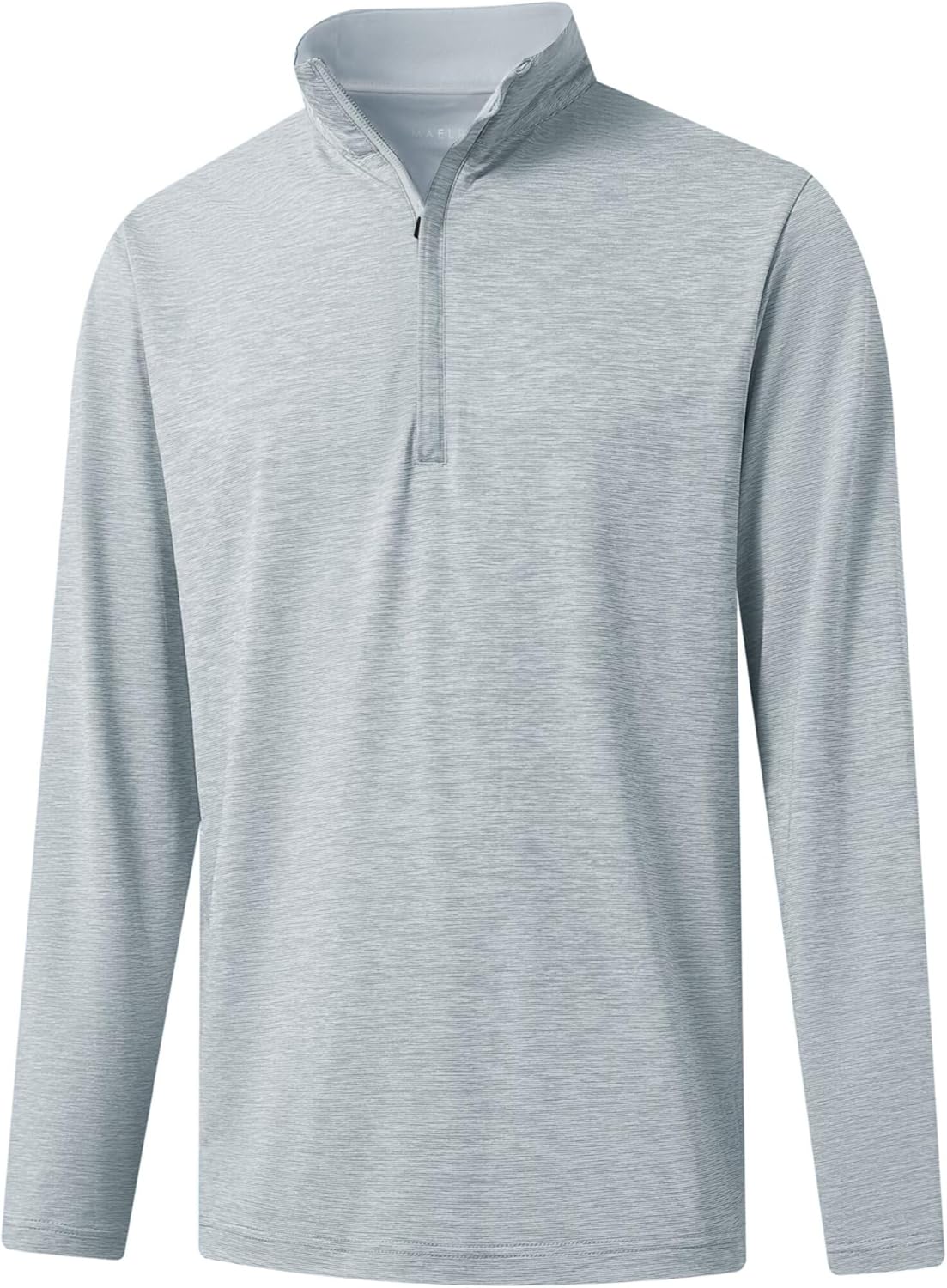 M MAELREG Quarter Zip Pullover Men Dry Fit Brushed Performance Long Sleeve Mock Neck Sports Golf 1/4 Zip Sweatshirts for Men