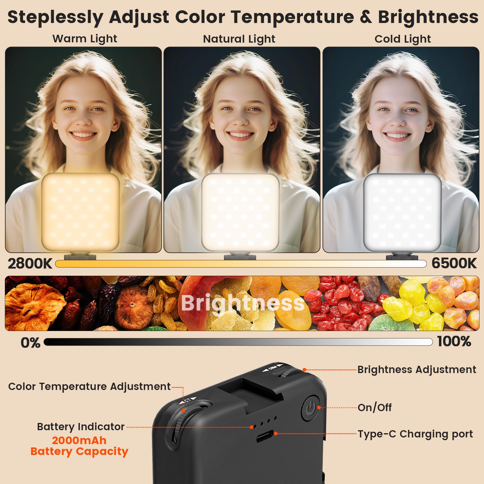 Overhead Stativ Handy mit Licht,Winkel einstellbar Handy Stativ mit Licht 3 Lichtfarben Einstellbare Helligkeit Ringlicht Flexiblem Arm Halterung für Tiktok, YouTube, Live-Streaming, Videoaufnahmem