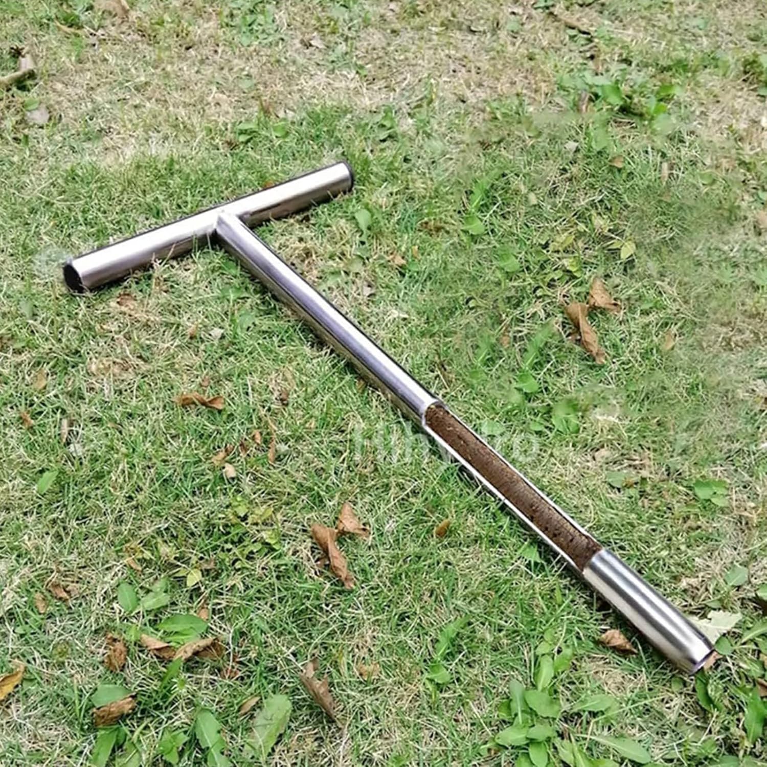 Soil Sampling Tool - 20 Stainless Steel Soil Probe, Sturdy Hollow Design for Lawn, Gardening, and Farming, Keeps Original Soil Layer Intact, Durable 304 Material