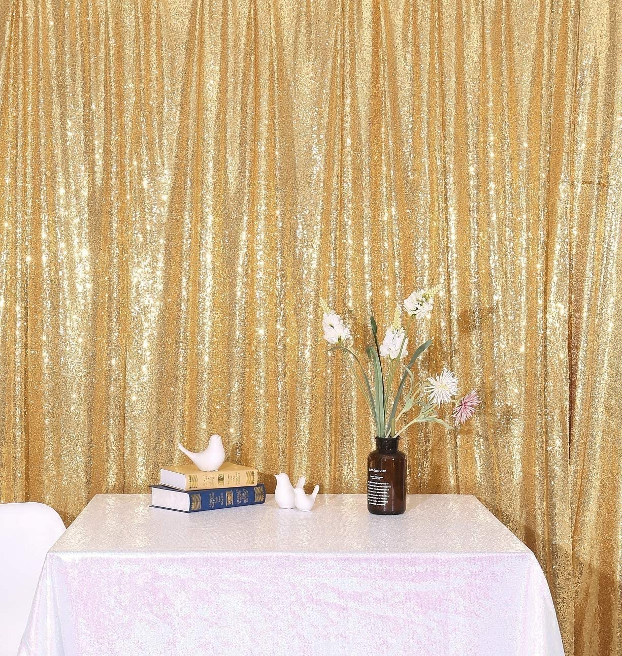 Sequin Backdrop 183x243cm Iridescent Shinny Sequin Photography Backdrop Party Prom Wedding Youtobe Banquet Photo Background (6x8 feet) — view 143