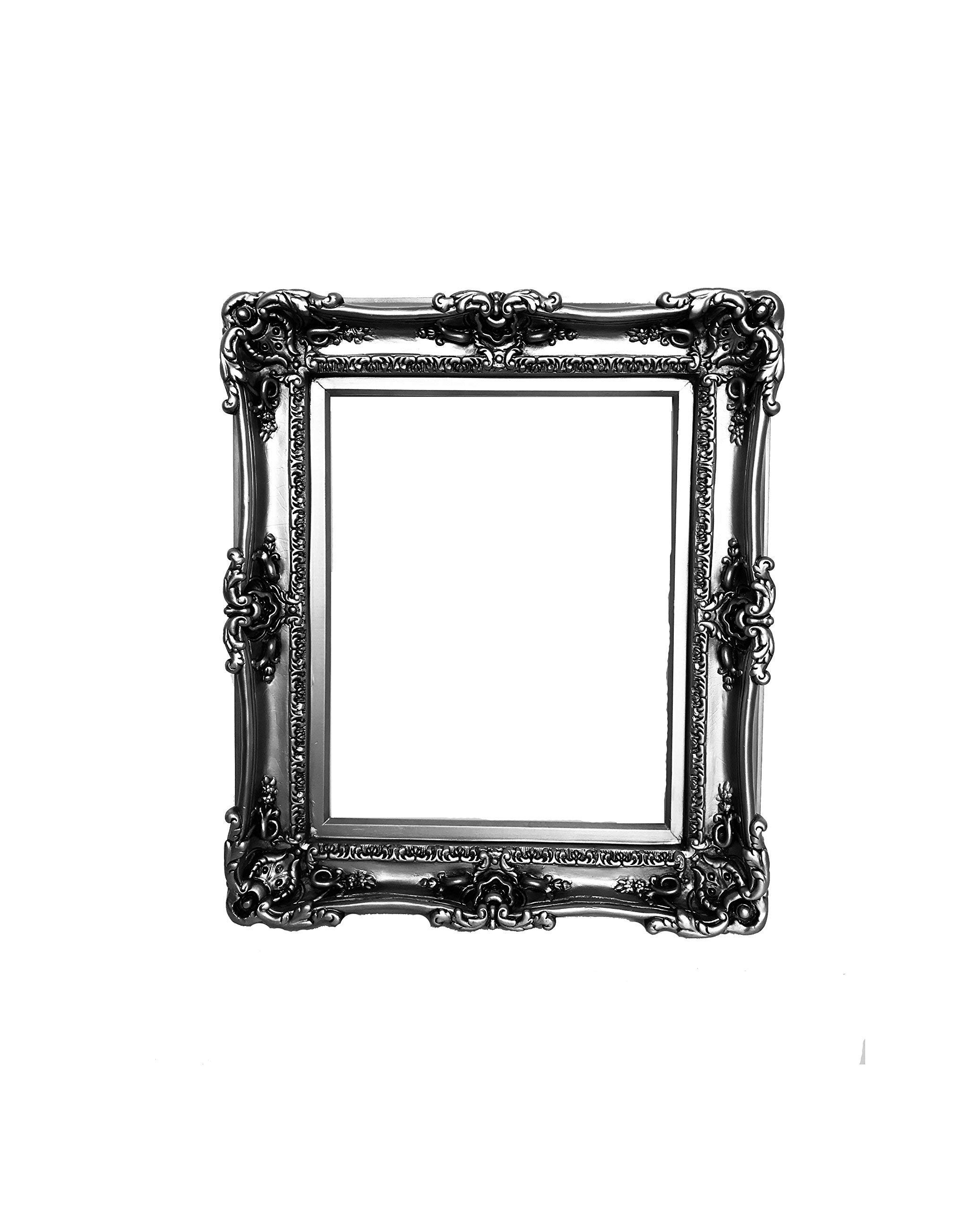 Amazon.com: 20x24 Vintage Silver Picture Frames, Baroque Frame for