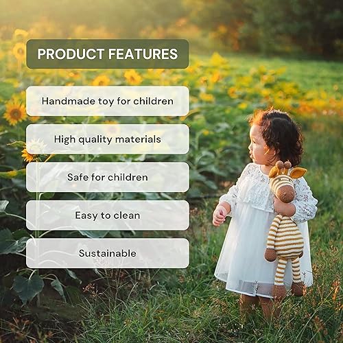 Miniatura 4 de Conejito - Sonajero para niños pequeños, juguete de lana hecho a mano, mejora visual y sensorial, juguete con estricto proceso de prueba de calidad,