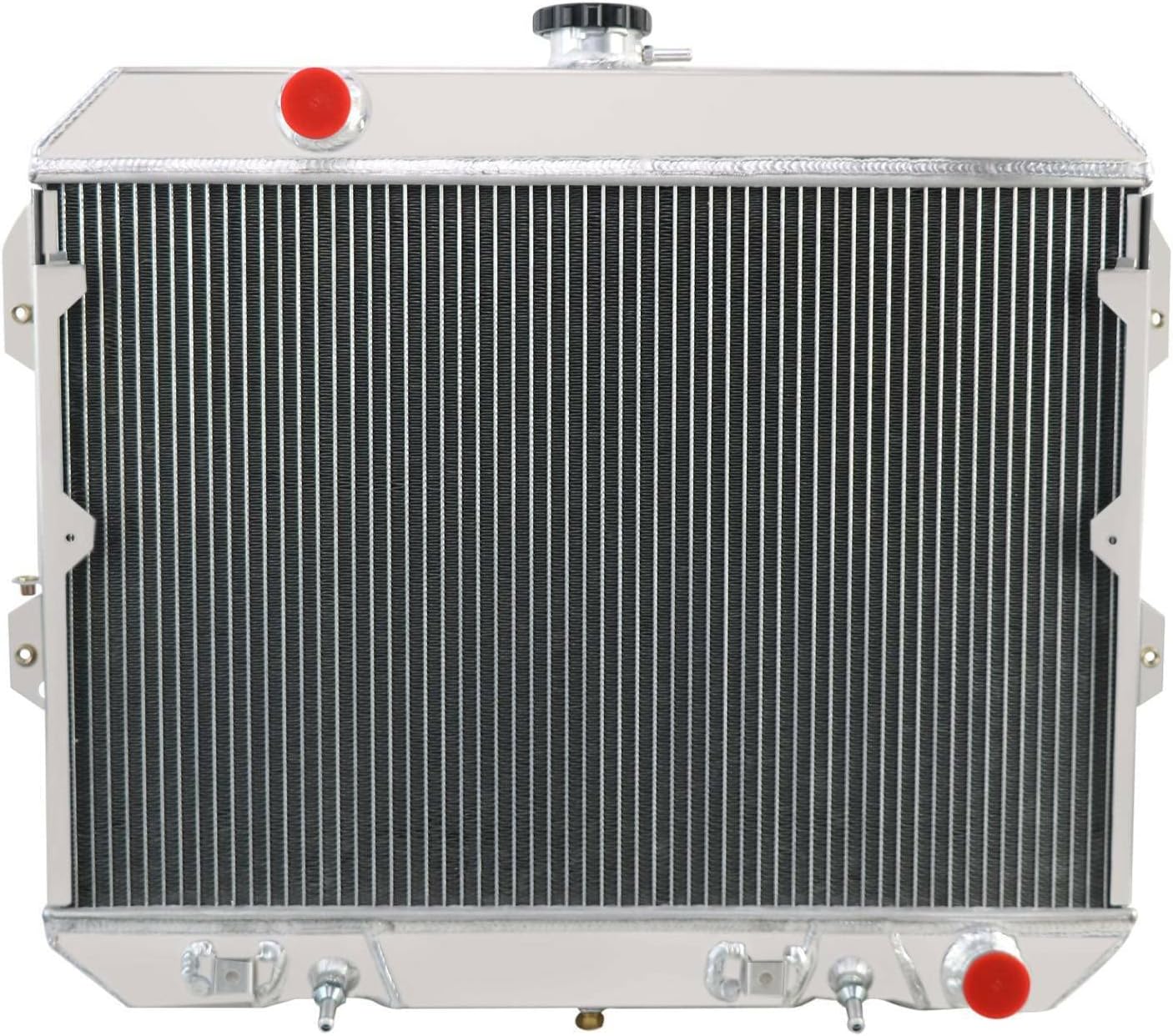 62MM 4 ROW ALUMINUM RADIATORS REPLACEMENT FOR 1981 1982 1983 NISSAN DATSUN 280ZX 2.8 L6 RADIATOR WITH ELECTRIC FAN SHROUD THERMOSTAT KIT 81 82 83