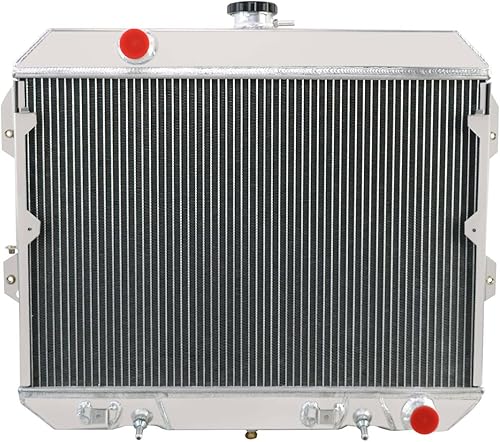 Miniatura 12 de Radiador para Nissan Datsun 280ZX 280 ZX 280 ZX 280C 430 Sedan 2.8L L6, radiador de aluminio de rendimiento completo de 3 filas