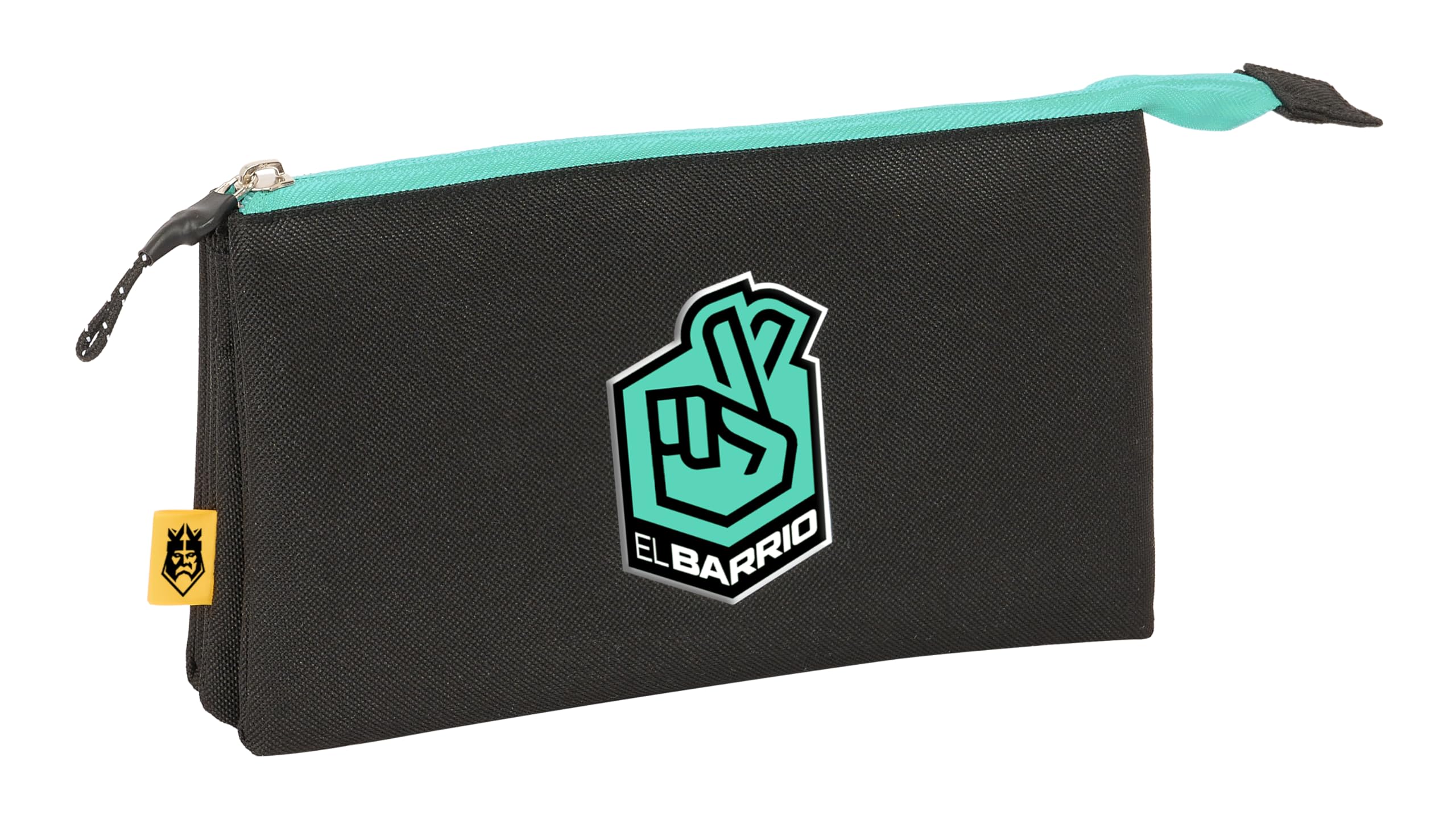 Safta Kings League EL Barrio, Triple Pencil Case, Children's Pencil Case, Ideal for School-Age Children