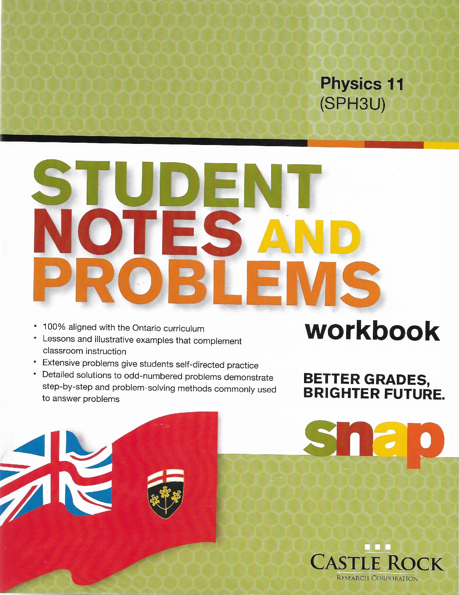 snap Physics 11 university prepration (SPH3U) student notes and problems work book [Paperback] Castle Rock