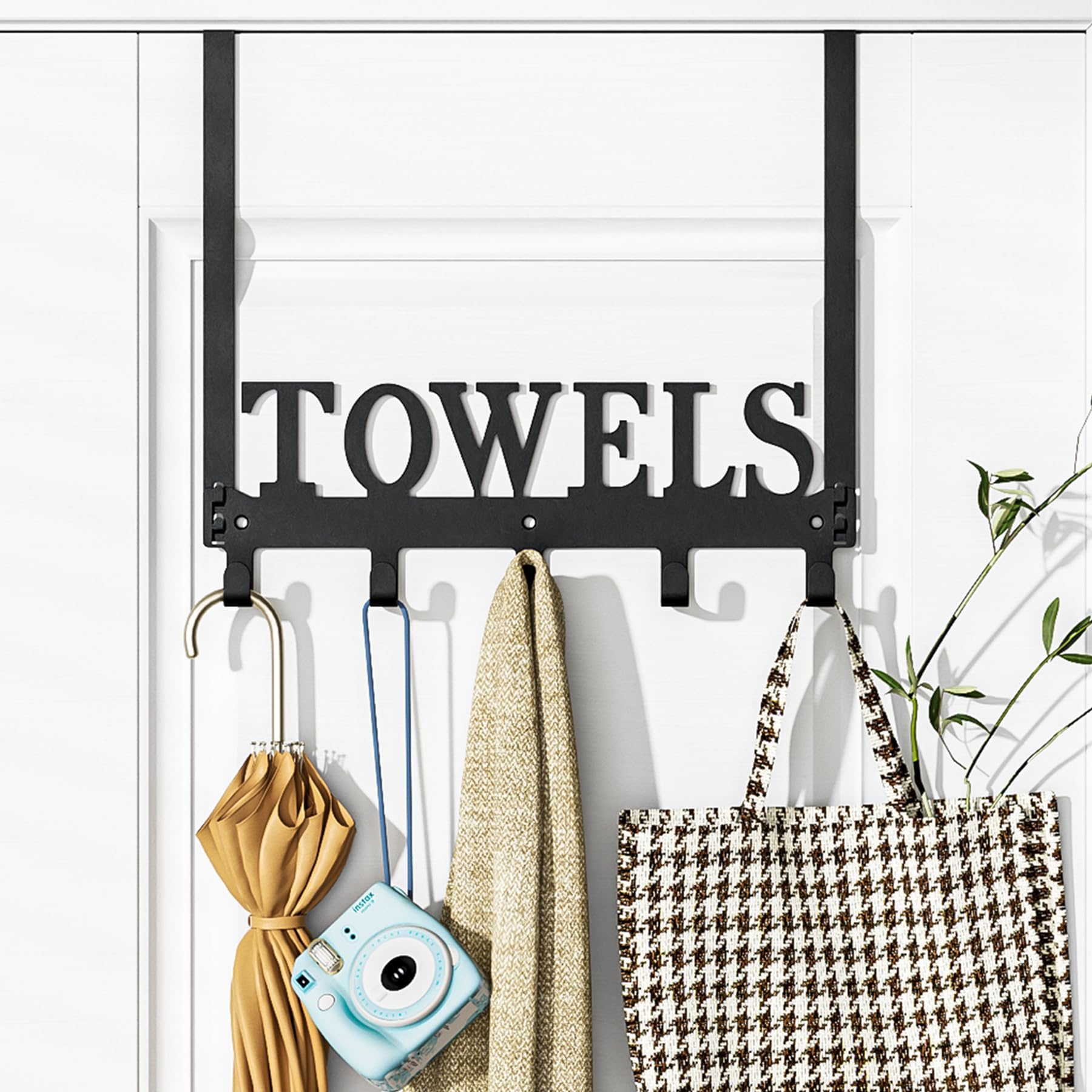 Shouken Over The Door Hooks,Door Hanger,Towel Rack for