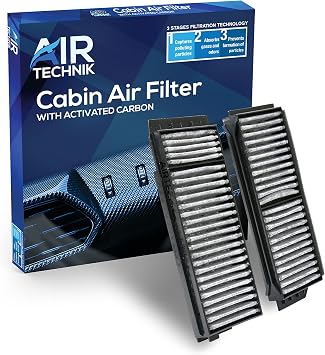 AirTechnik CF10218 Cabin Air Filter w/Activated Carbon | Fits Mazda 3 2004-2009, 3 Sport 2009, 5 2006-2010 & 2012-2017 - BP4K-61-J6X