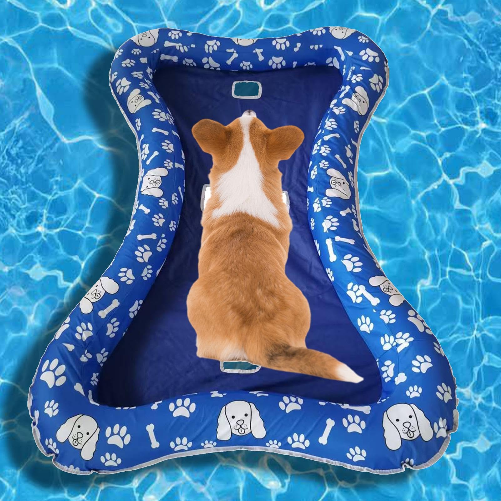 Galleggiante Gonfiabile per Cani Giocattoli Galleggianti Gonfiabili Per | Tappetino Acquatico Zattera Per Giochi Esterni Giardino Spiaggia Lago Fiume