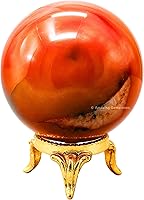 Vista 62 de Amazing Gemstone Bola de cristal de Yaxaita con soporte, bolas de meditación de esfera de cristal de 2 pulgadas para brujería y bolas decorativas
