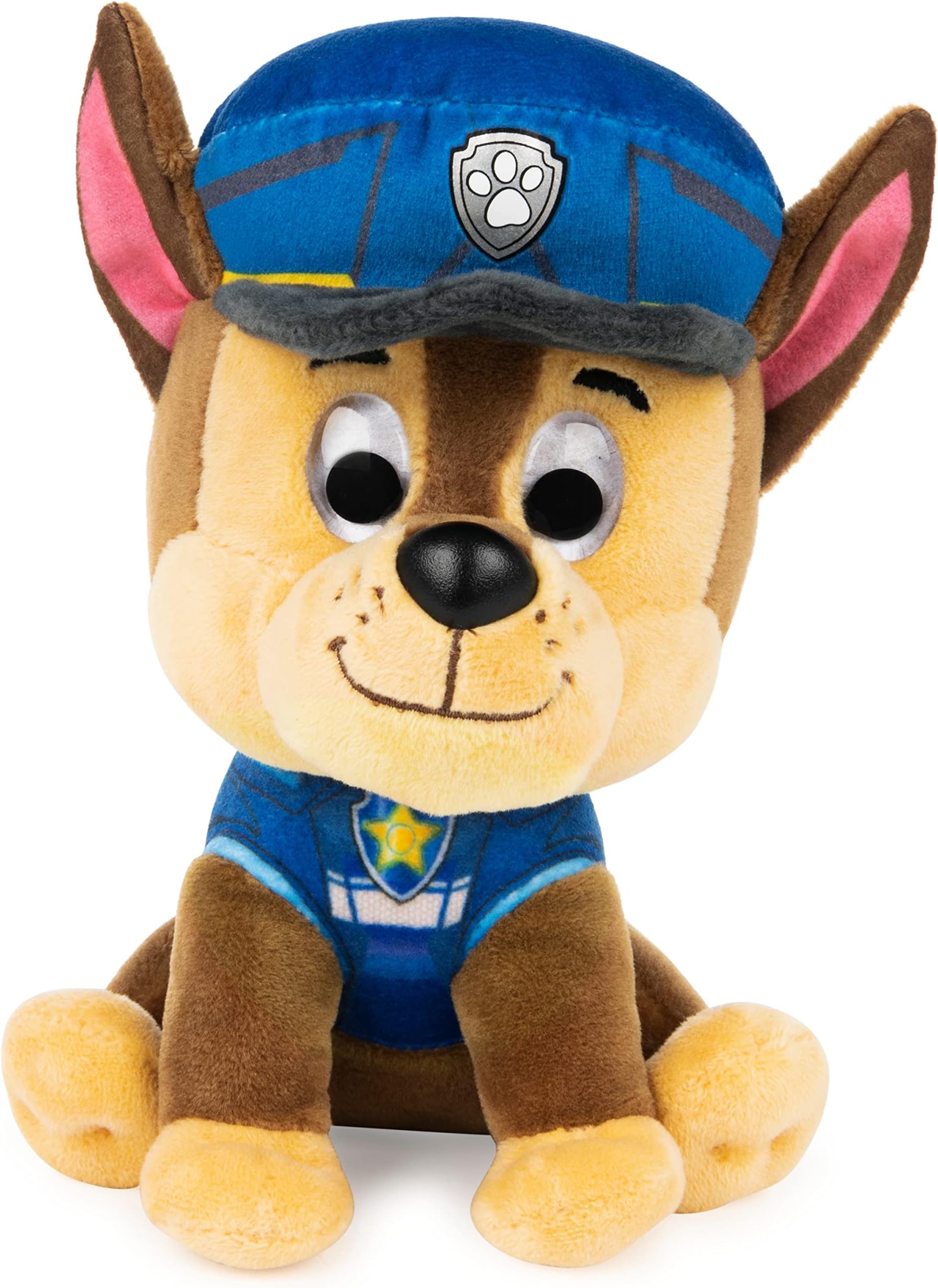 PAW Patrol: The Movie Chase Plush Toy, Premium Stuffed Animal for Ages 1 and Up, 6”