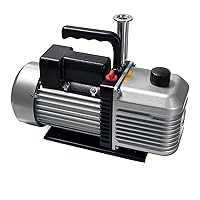 Vista 4 de RAW-AVP-001, bomba de vacío definitiva de paletas rotativas de 2 etapas, 12CFM, 15 micrones, motor de 1HP, 110-120V/60Hz, capacidad de aceite