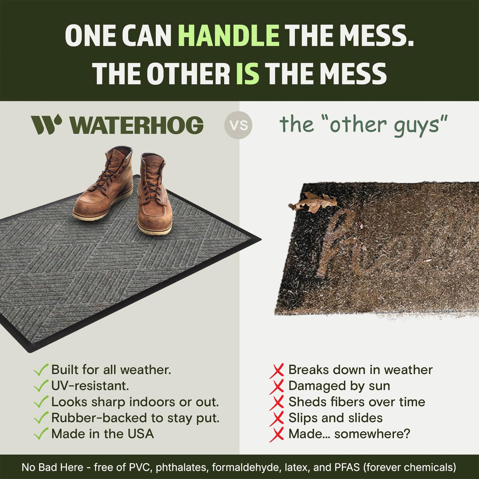WaterHog Max Diamonds Front Door Mat Indoor Outdoor Entrance, All-Weather — Amazon image 5