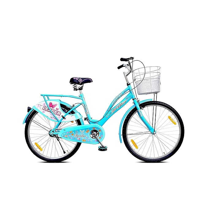 Leader Lady Star Breeze 26T Bicycle for Girls/Women with Front Basket and Integrated Carrier | Ideal for 12 + Years (Frame: 18 Inches) (26, Aqua Blue) at Rs. 4999