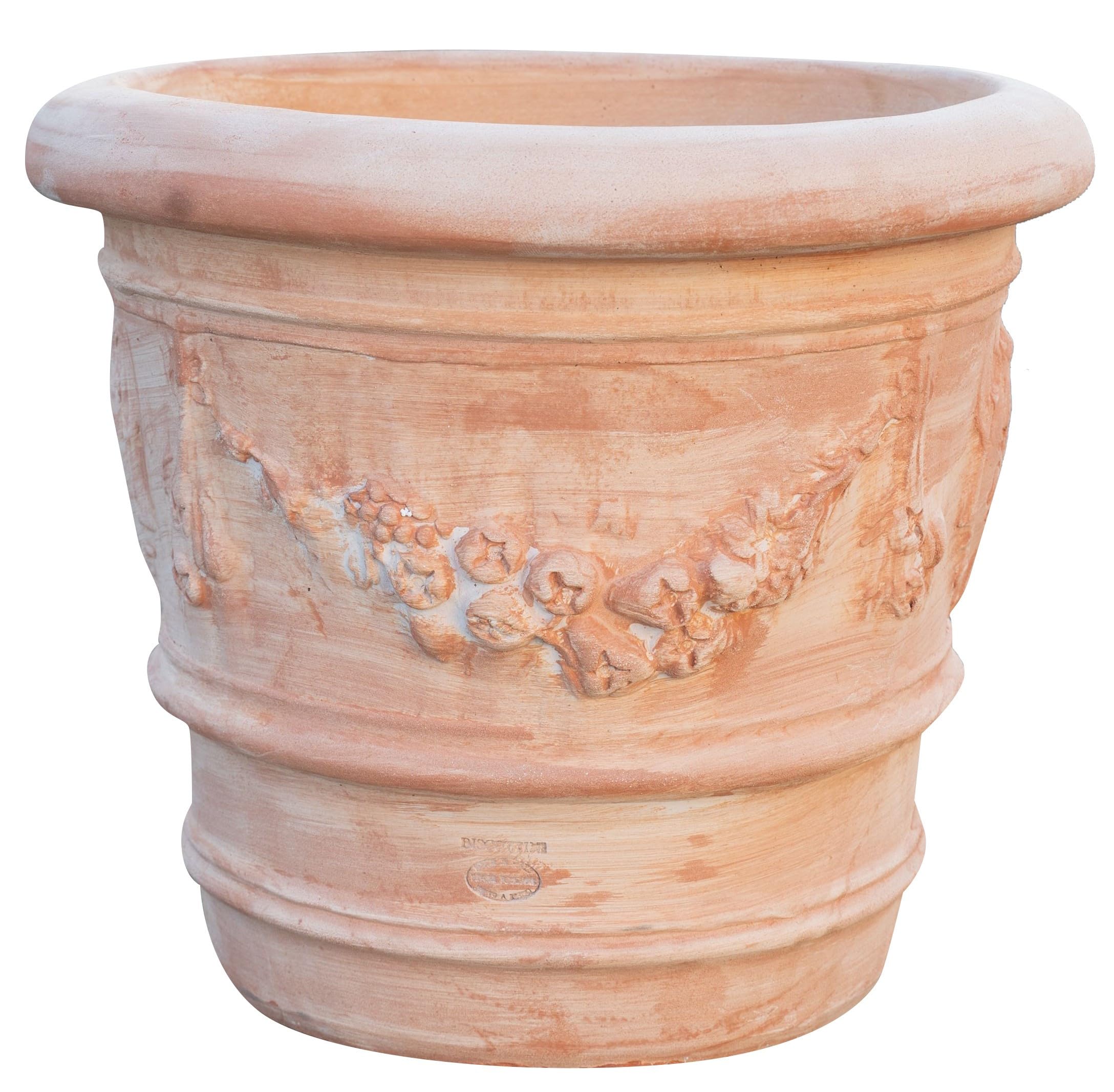 Biscottini Vaso da esterno Gelestro L50xPR50xH44 100% Made in Italy - Fioriera da esterno e interno - Vasi per piante - Vasi per piante in terracotta