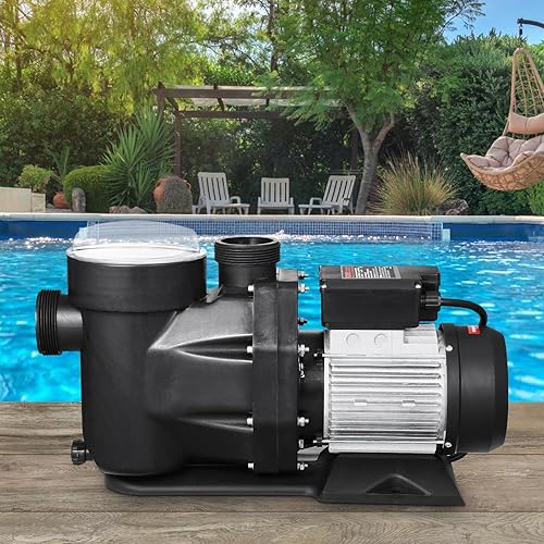 Miniatura 8 de VEVOR Bomba de piscina sobre el suelo, 3 HP, 149 GPM Max Flow Bomba de piscina de una sola velocidad, 220 V, 3450 RPM, elevación máxima de cabeza de
