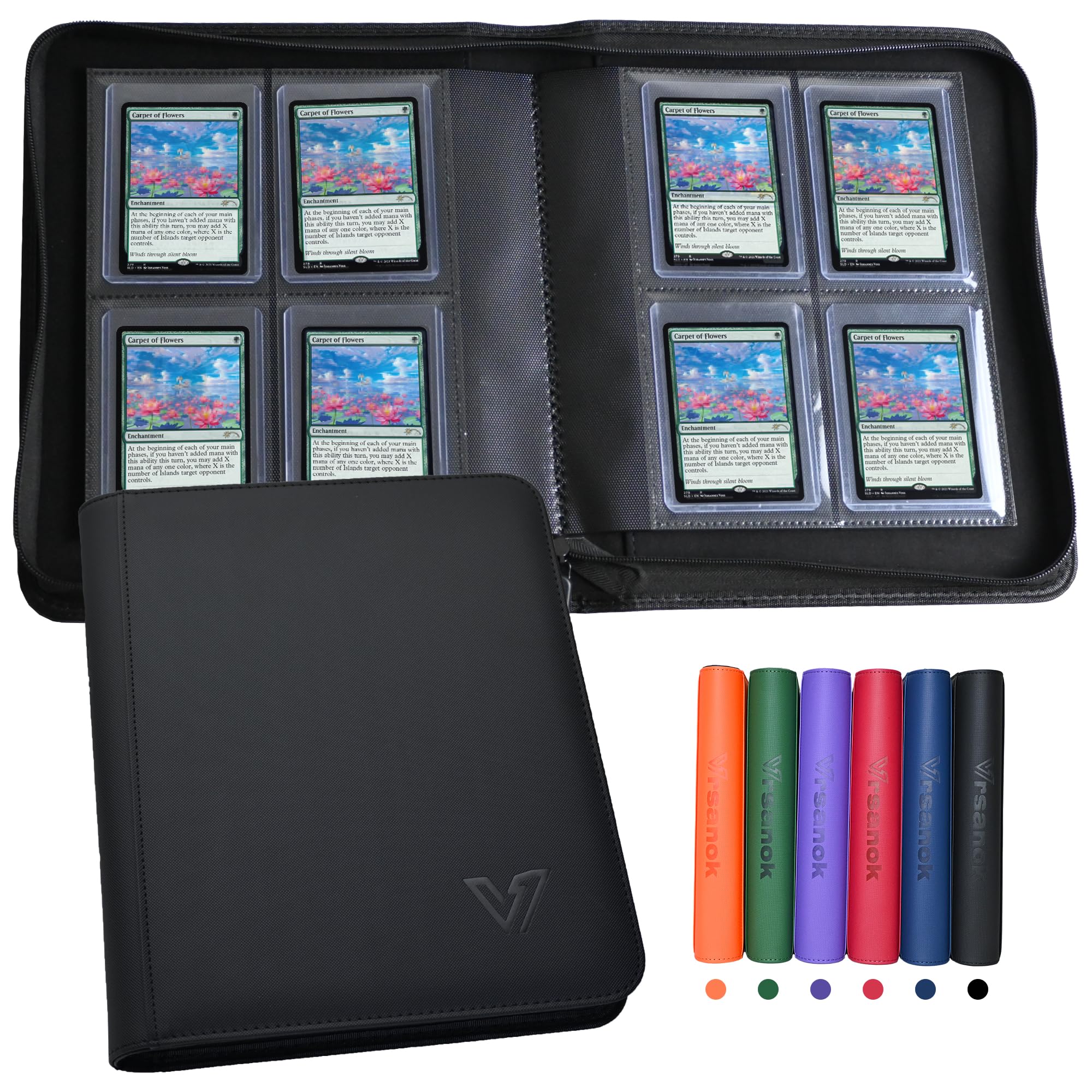 Amazon.com: Vrsanok Toploader Binder 4 Pocket,Holds 128 Top