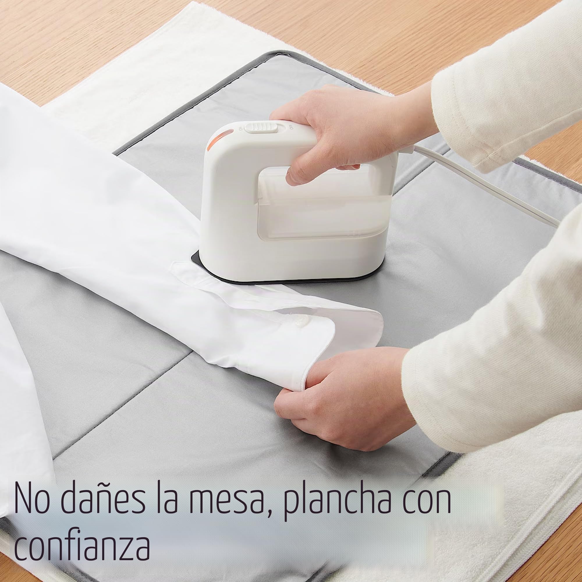 Bimkole Alfombrilla de planchado - Base de planchado plegable para mesa, adecuada para plancha de vapor, alfombrilla antideslizante para prendas de vestir, accesorio práctico para casa y de viaje, 68