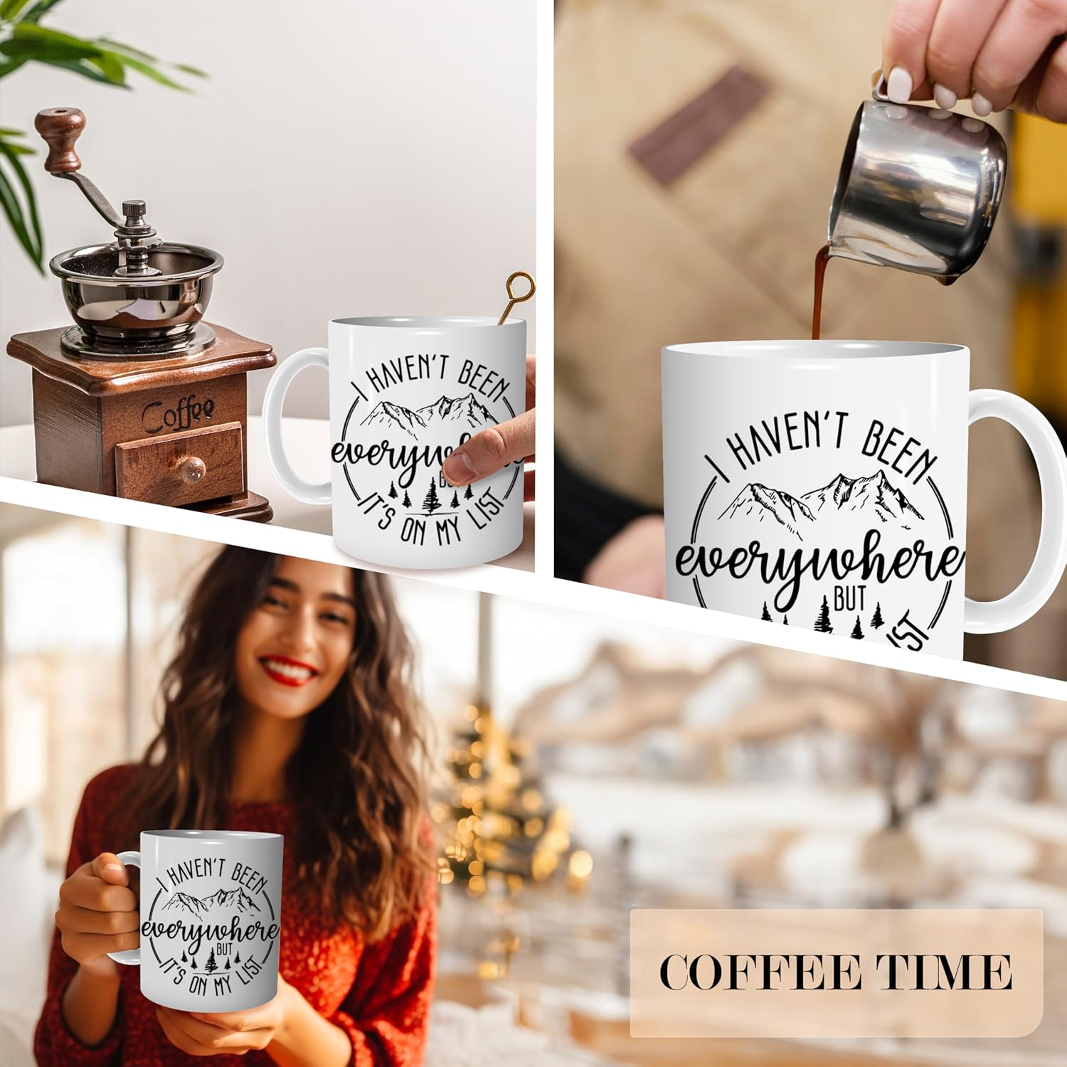 Adventure Gifs Cofee Mug, Outdoors Camping Cofee Cups, Camper Tea Cups Camping Lover Holiday Travel Drinking Gifts, Travel Ceramic Mug - Image 3