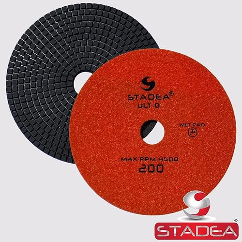 Miniatura 4 de Stadea Almohadillas de pulido de granito PPW153X 7 "Diamond Pad 100 Grit para granito cuarzo piedras polaco