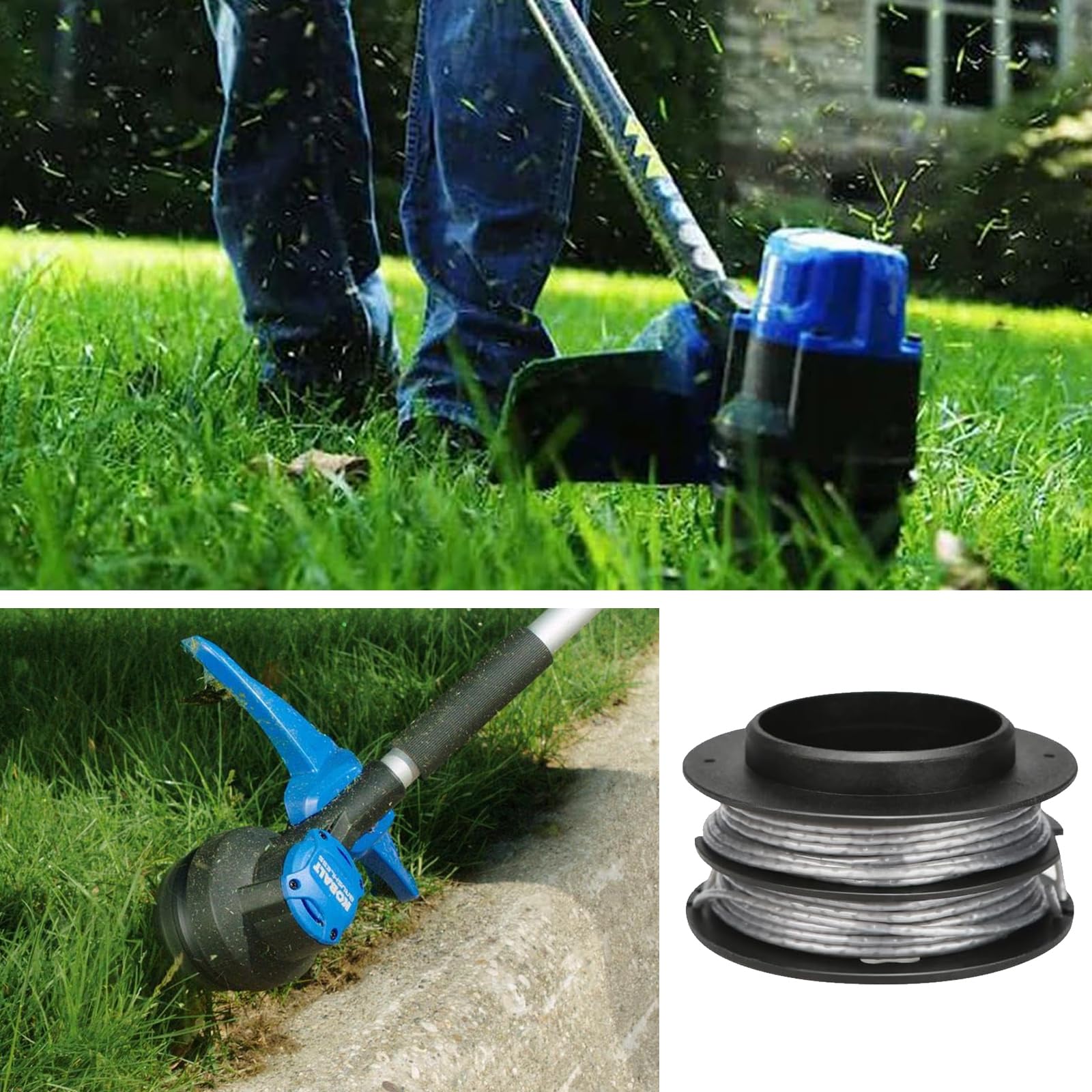 KST-130X - Testina di ricambio per decespugliatore Kobalt 40 Volt, confezione da 1 | Modelli 2905303 KST 130X-06, Modello 0831145, Pre-avvolto 17 Ft 0,2 cm