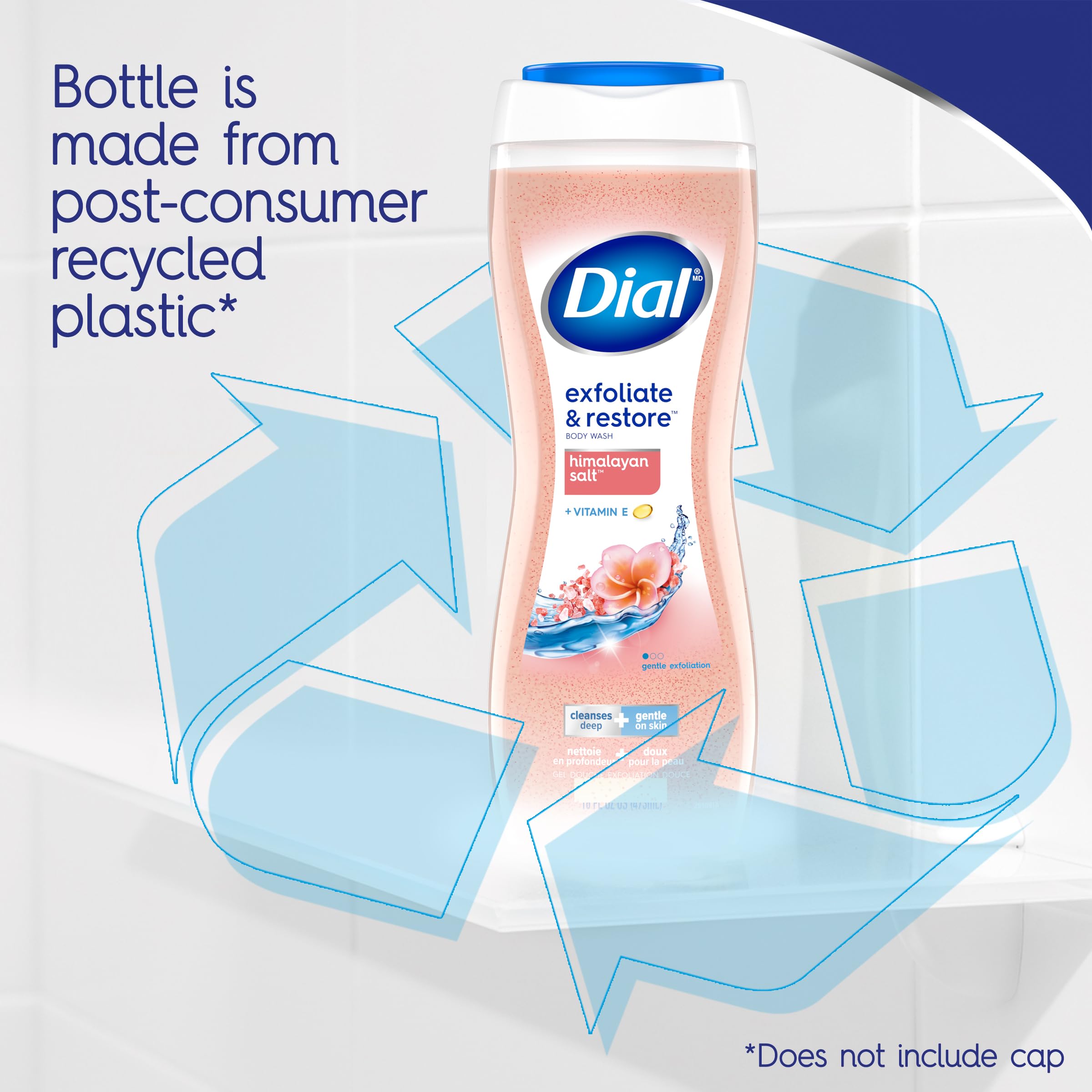 Dial Body Wash Exfoliate And Restore Himalayan Salt 16 Fl