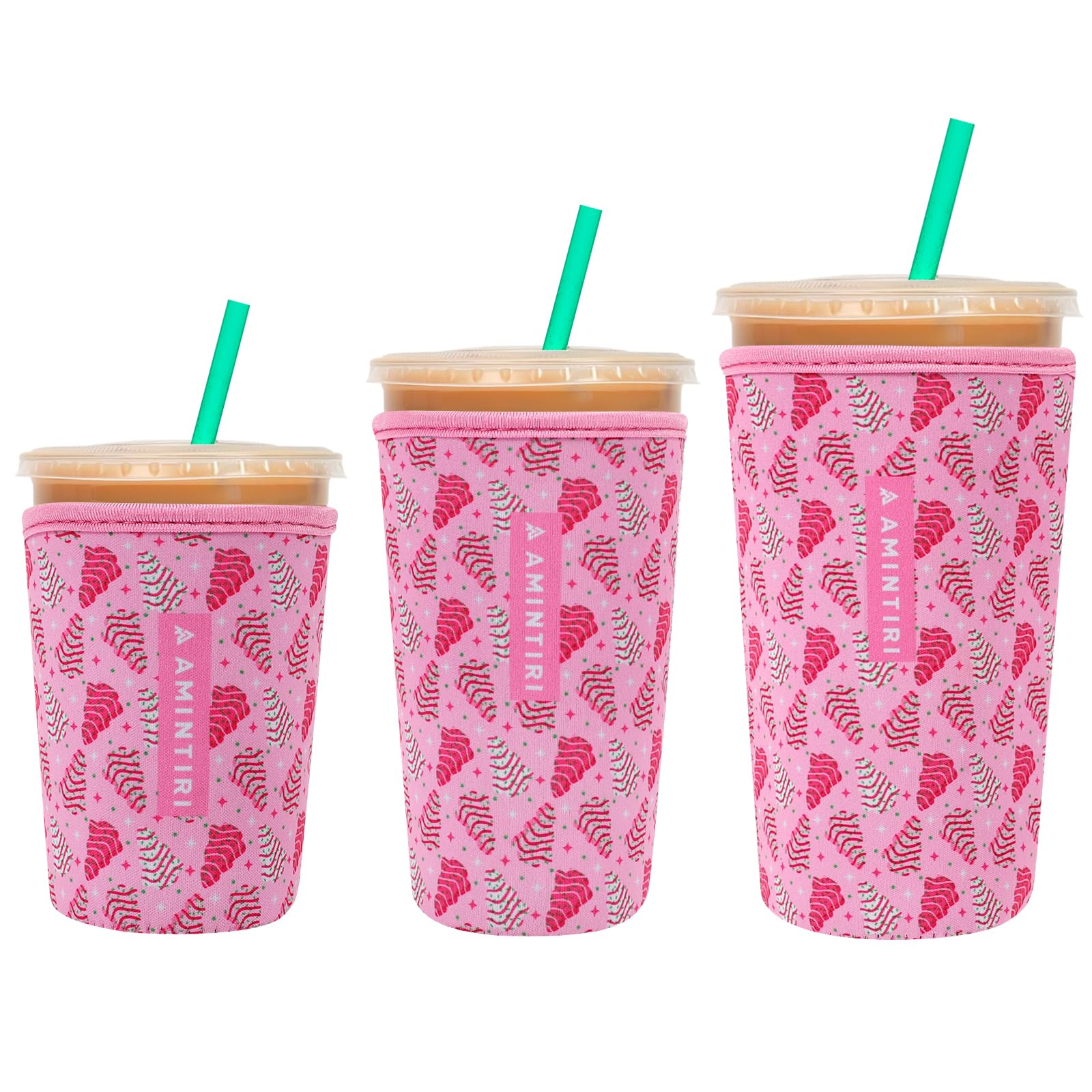 Reusable Insulator Neoprene Sleeve for Iced Coffee &amp; Cold Soda