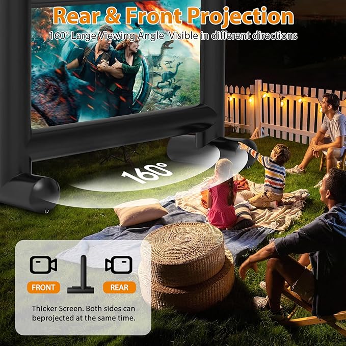 Pantalla Inflable Estgora 14FT para Proyector Exterior miniatura 2