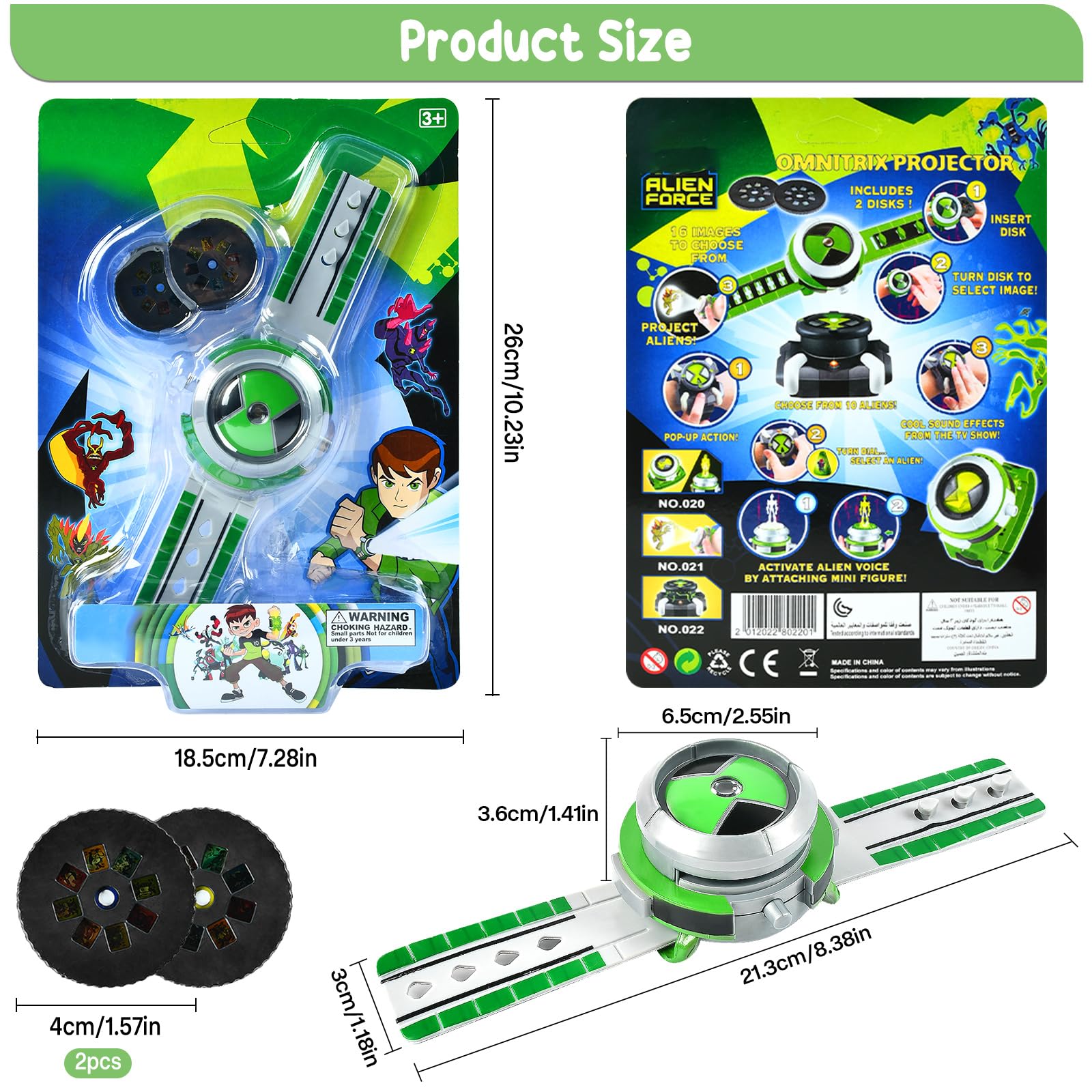 Reloj Proyector Infantil con 8 Patrones de Proyección