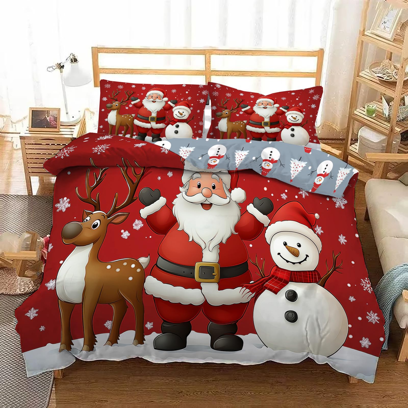 Parure de couette Noël bonhomme de neige pour des souvenirs d'enfance inoubliables