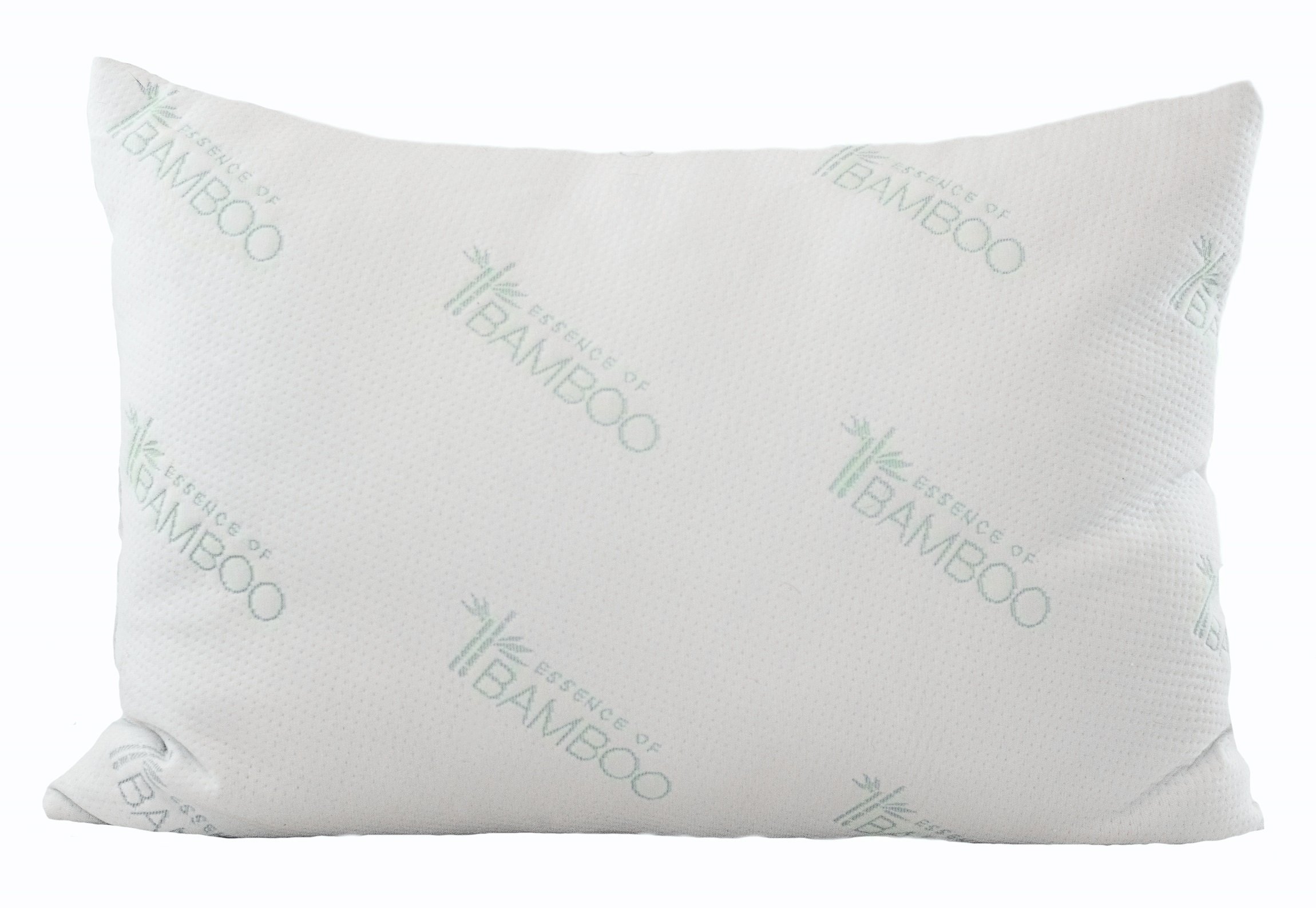 Bamboo Pillow with Natural Latex Foam - Poly Fill Blend – All Natural Hypoallergenic Pillow – Healthy, Eco Friendly Down Alternative and Memory Foam Alternative – 100% Best Sleep Ever Guarantee
