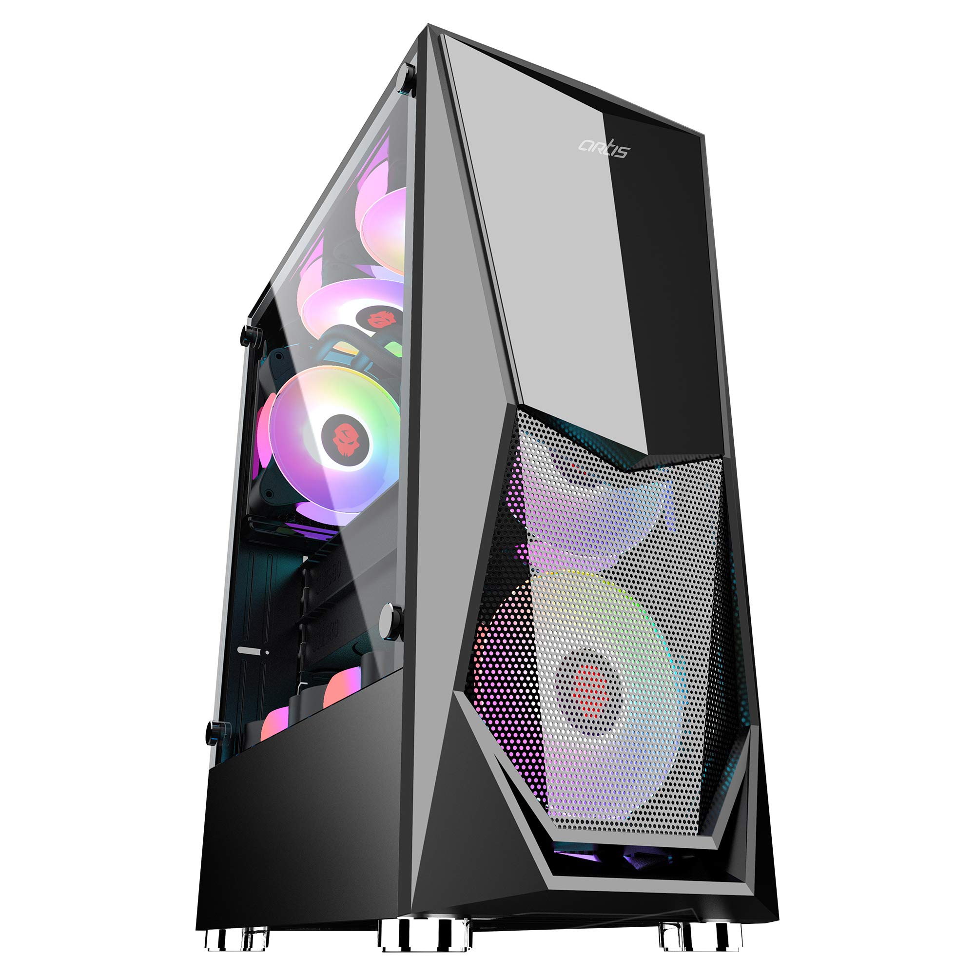 Artis G8306 Computer Gaming Cabinet Support ATX, Micro ATX Motherboard, 2 x 120mm RGB Fan with Sturdy Built Quality (B08RWBSVK7) Amazon Price History, Amazon Price Tracker