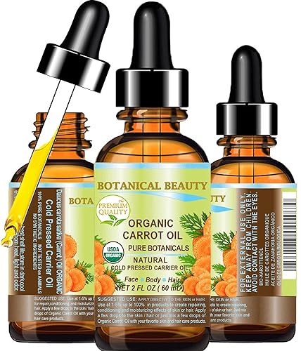 Miniatura 10 de Aceite de zanahoria orgánico 100% naturalpuro botánicoaceite portador prensado en frío 1 fl oz. -1.0 fl oz. Para el cuidado de la cara, el cuerpo,