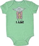 STAR WARS Chewbacca C-3PO R2-D2 Darth Vader Yoda 5 Pack Short Sleeve Bodysuits Newborn to Infant