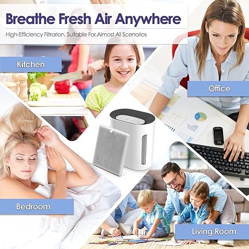 Miniatura 6 de Filtro de repuesto para purificador de aire True HEPA Pure-Zone compatible con filtro purificador de aire PureZone Pure Enrichment y purificador de