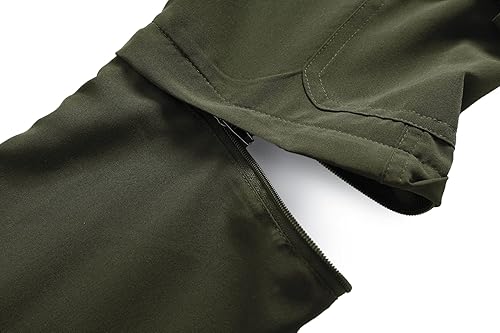 Miniatura 5 de DAFENGEA Pantalones cargo de senderismo para niños, estilo casual, secado rápido, senderismo, montañismo, convertibles