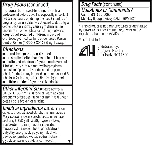 Miniatura 5 de HealthA2Z Tabletas de ibuprofeno de 200 mg, 24 paquetes de 30 tabletas (720 tabletas en total), paquete económico