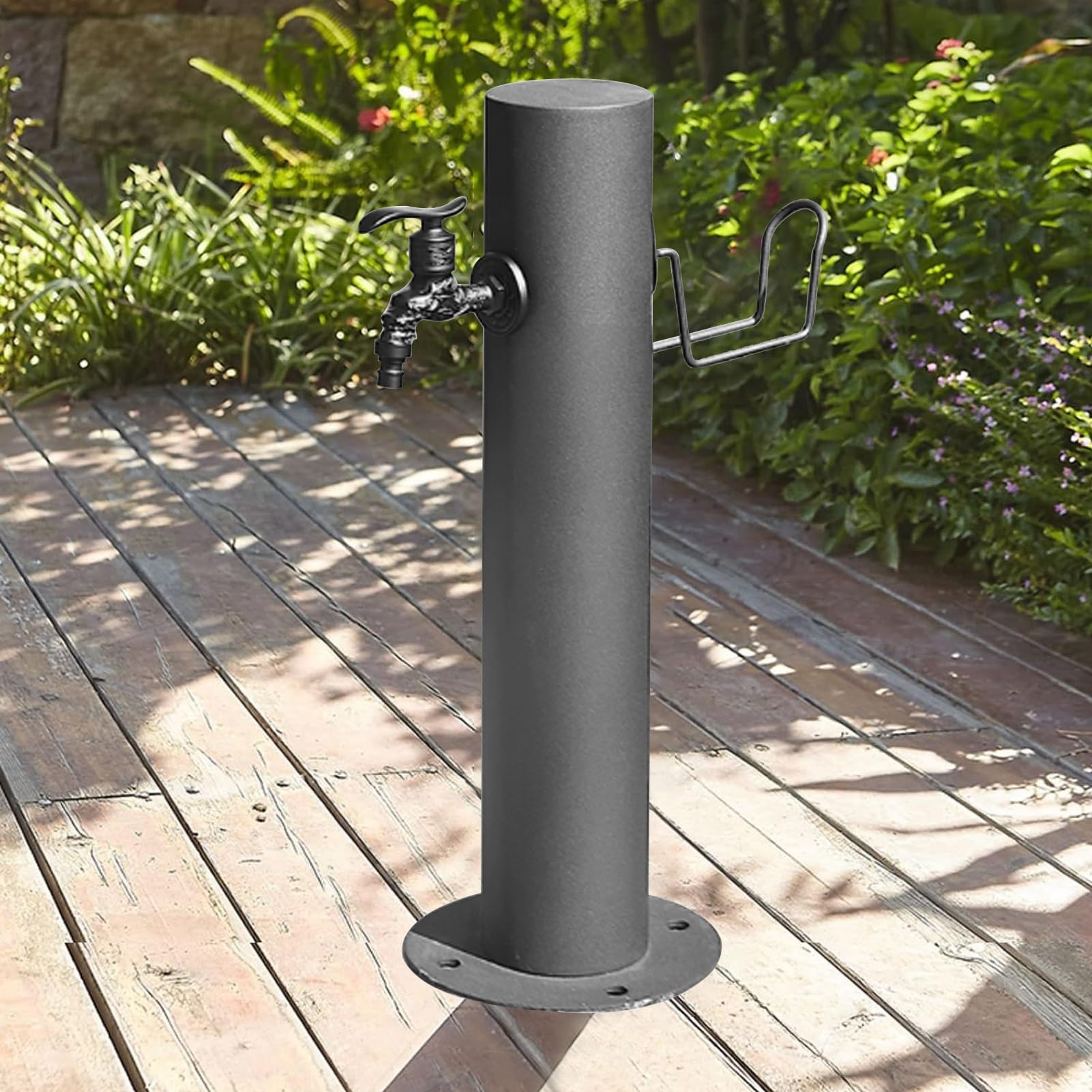 Columna de agua de acero inoxidable y soporte de diseño exterior