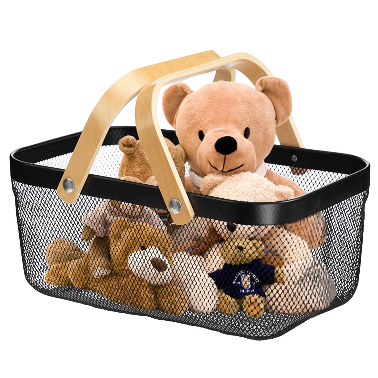 Amazon.co.jp: メッシュ収納バスケット、ワイヤーバスケット