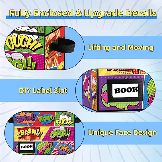 Collection Comic Book Storage Boxes, Protector Organizer 15.8 X 7.8 X 11.8 Collapsible Short Box Holds 160-180 Comic Book Heavy Duty Bin Container Holder Shelf