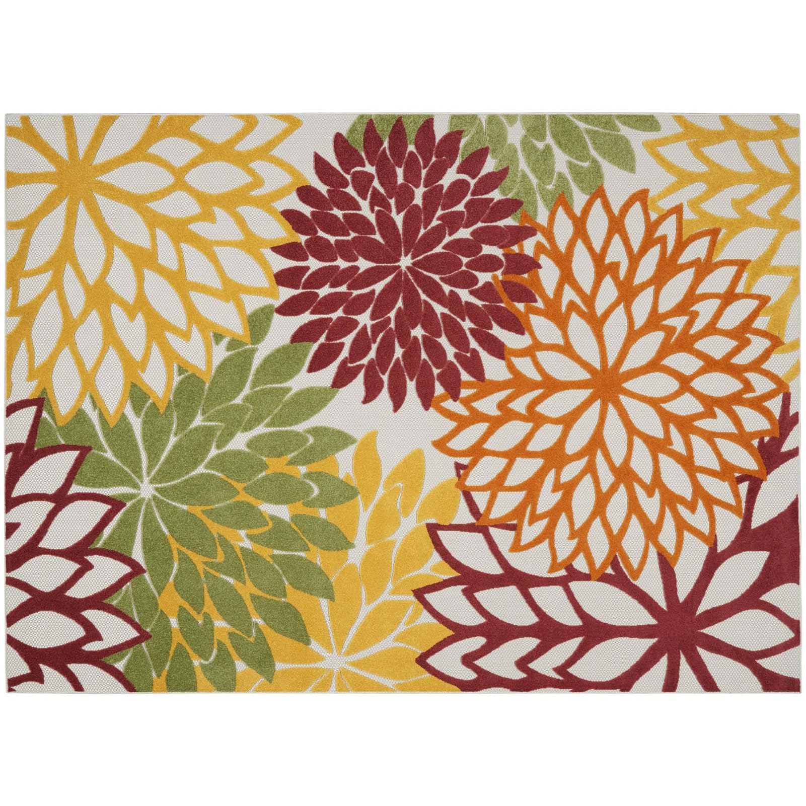 Outdoor Rug 2x3 Patio Waterproof Tropical, Patio Rugs Outdoor 8x10 Waterproof Colorful, Patio Mats Indoor/Outdoor Carpet Washable Easy to Clean, Protable Outside Carpet for Deck with Rubber Back