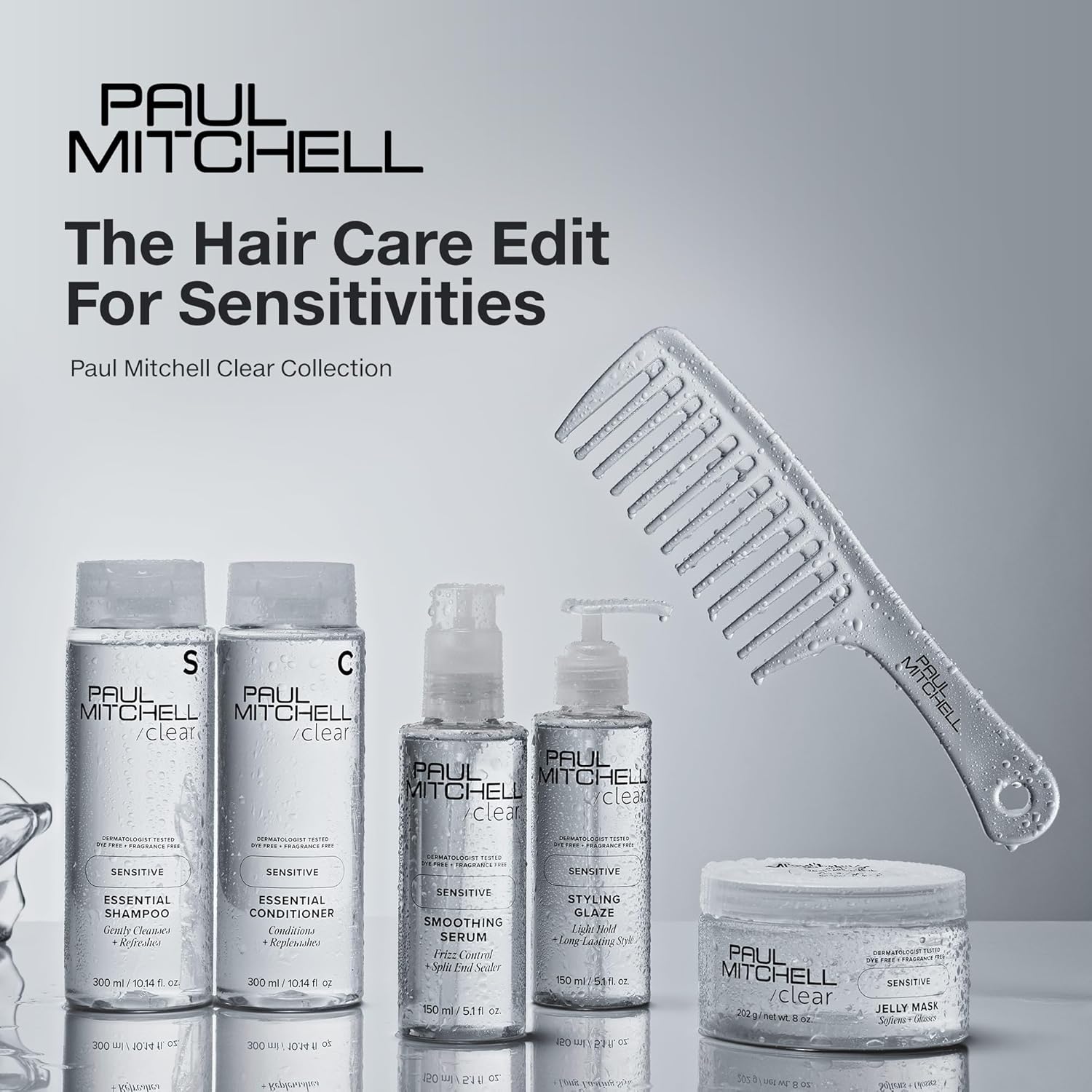 Paul Mitchell Clear Jelly Mask, Fragrance Free Hair Mask, For Sensitive Scalp + Skin - Image 5